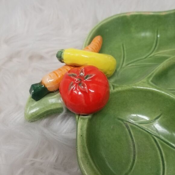 Ceramic veggie platter. SANTA ANITAWARE CALIFORNIA - Picture 14 of 15